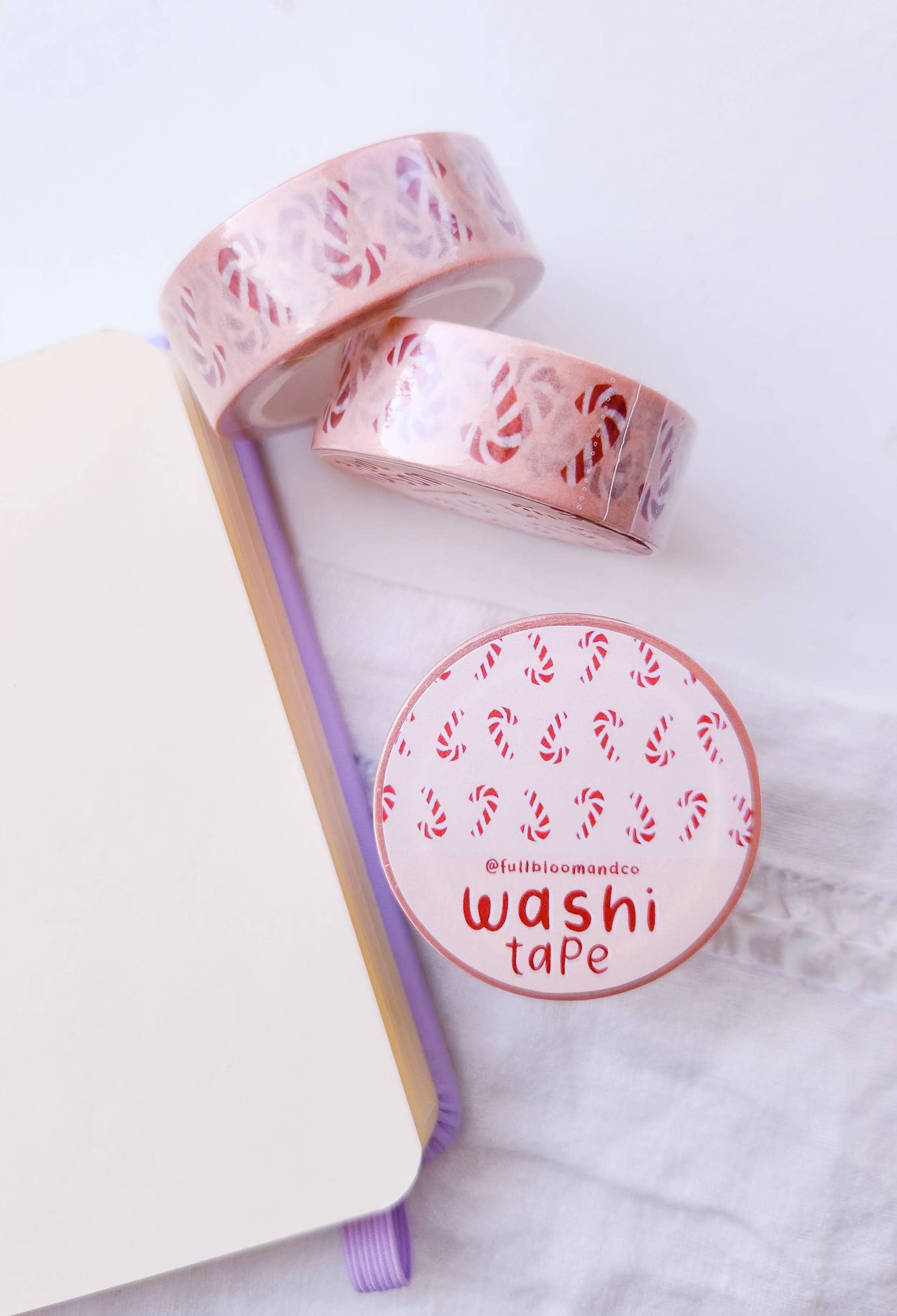 Full Bloom and Co. – Fita Washi por atacado – Fita Washi Natalina com Bengalas Doces7