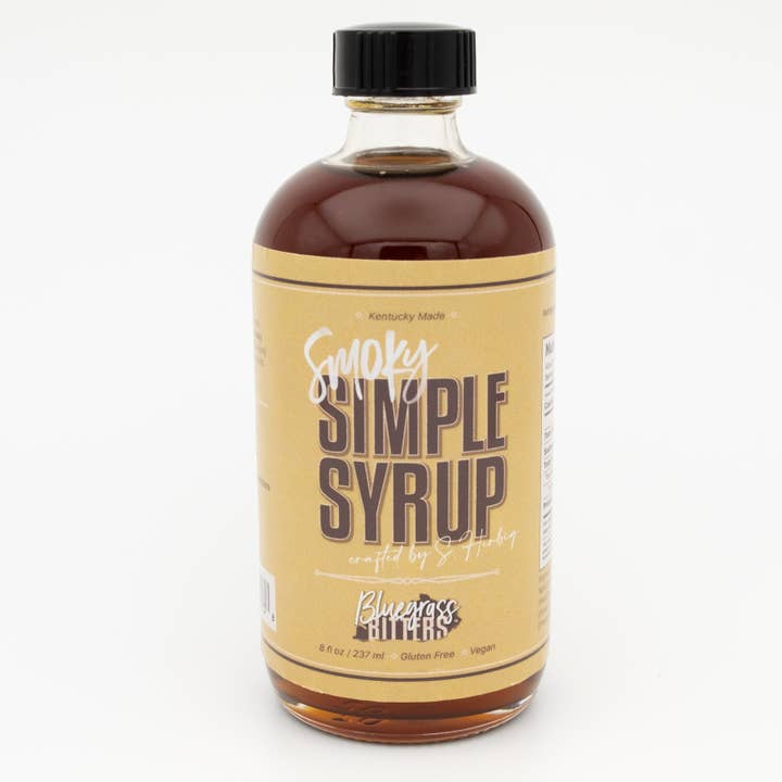 Smoky Simply Syrup 12-pack for wholesale by Bluegrass Bitters