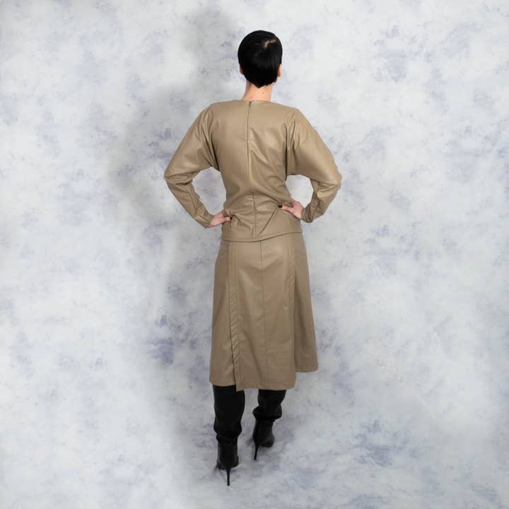 Riona Treacy - Wholesale Skirt - Women's - Vegan Leather Kilt Skirt