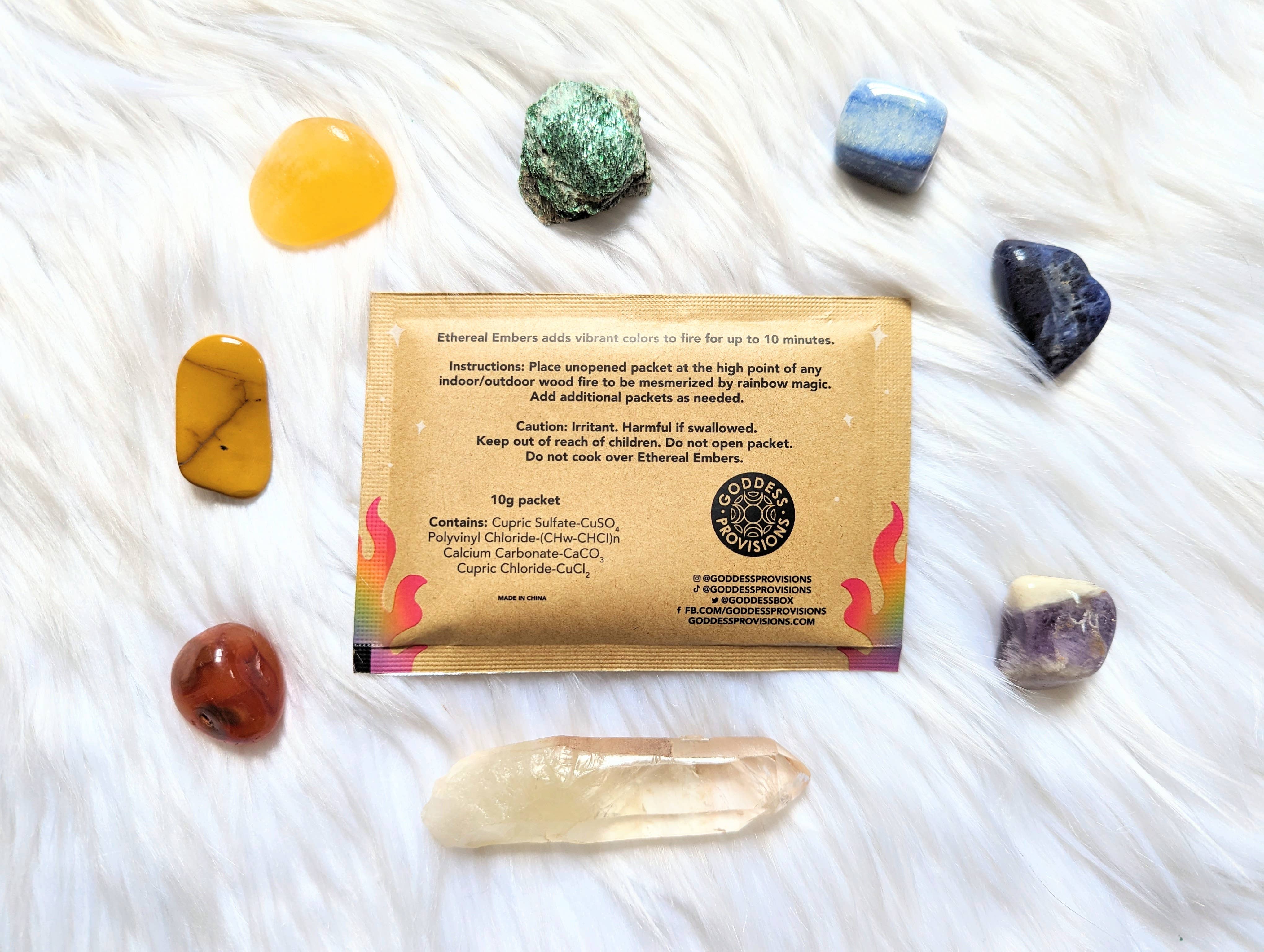 Goddess Provisions - Vente Accessoire de méditation - Brises éthérées, flammes mystiques, feu aux couleurs changeantes, magie2