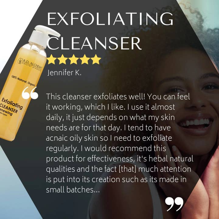 RD Alchemy Natural Products - Wholesale Facial Cleanser - Exfoliating Cleanser