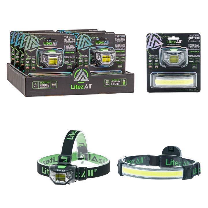 LitezAll Briteband Headlamp and 4 Mode Headlamp for wholesale by LitezAll