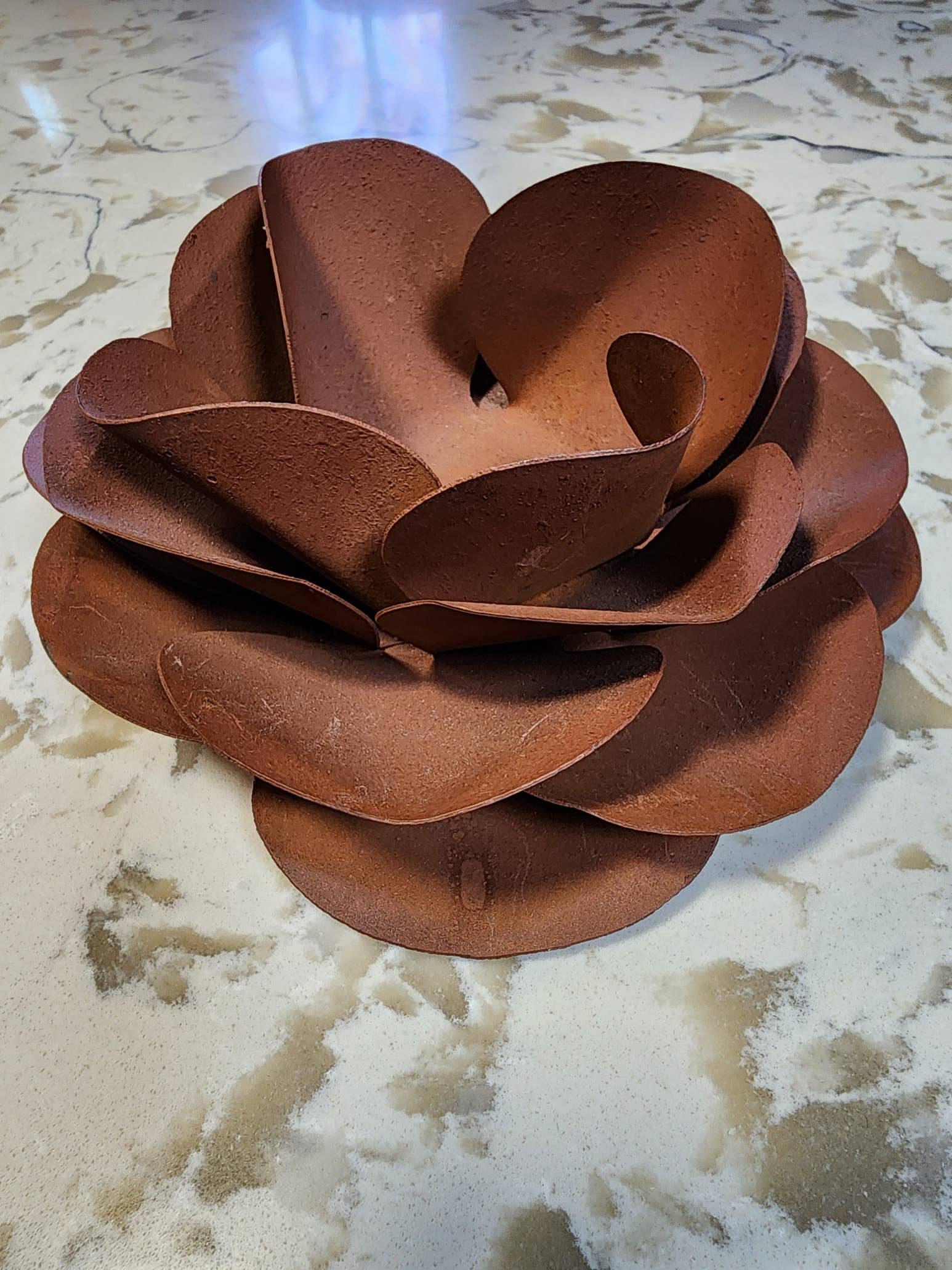 Universal Ironworks USA - Wholesale Candle Holder - Rustic Rose 3D 6" Candle Holder0