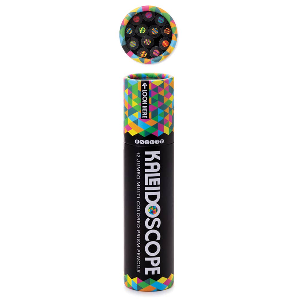 SNIFTY - Wholesale Pencil - KALEIDOSCOPE MULTI-COLORED PENCIL TUBE0