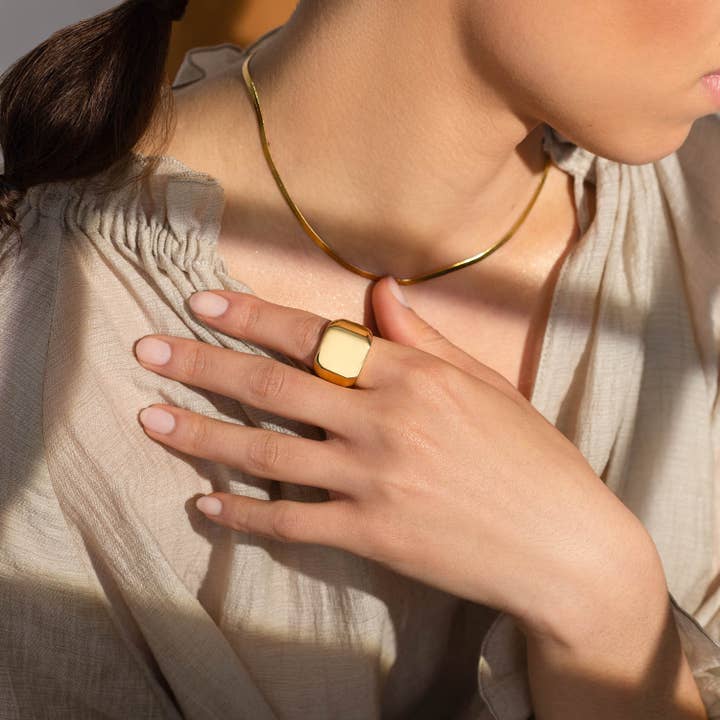 MASHALLAH – wholesale Signet ring – Signet Rings (Multiple Colors and Sizes)3