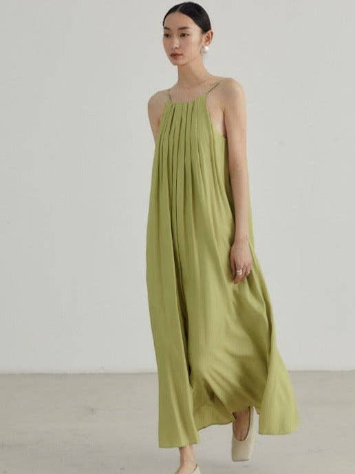 Juniper Theory - Wholesale Dress – Women's - Pale Green Oversized Maxi Dress0