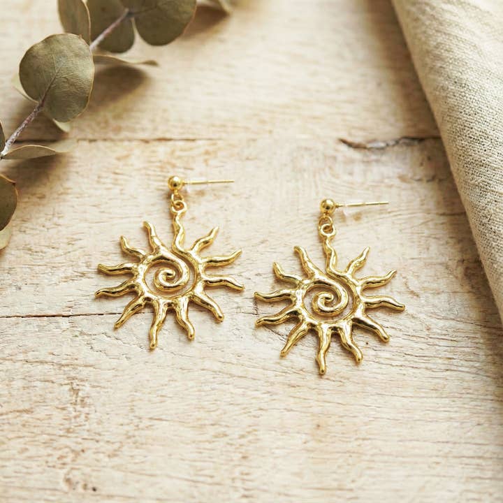 Sunburst Earrings for wholesale by Verna Artisan Works