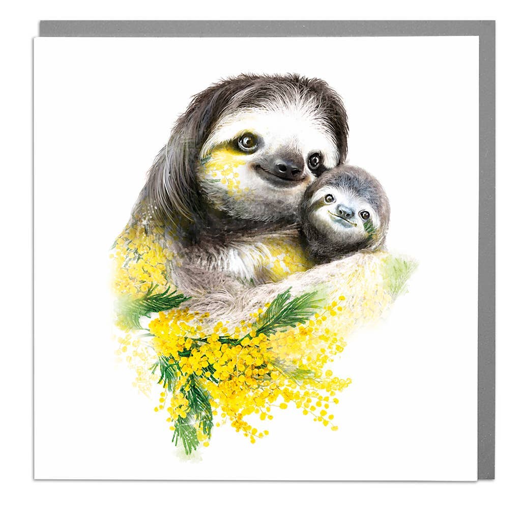 Lola Design Ltd - Wholesale Christmas Card - Sloths Card0