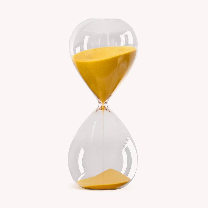 Desktop Hourglass - 30 minutes - Lemon for wholesale by Gry Mattr by Joe Mimran