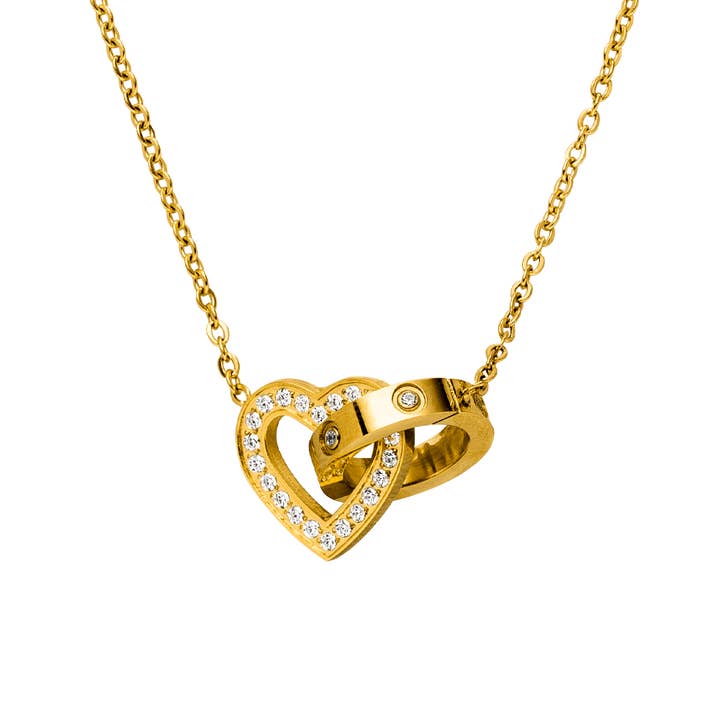 Infinity Love necklace | 18k gold plated for wholesale by Schmuckgroßhandel