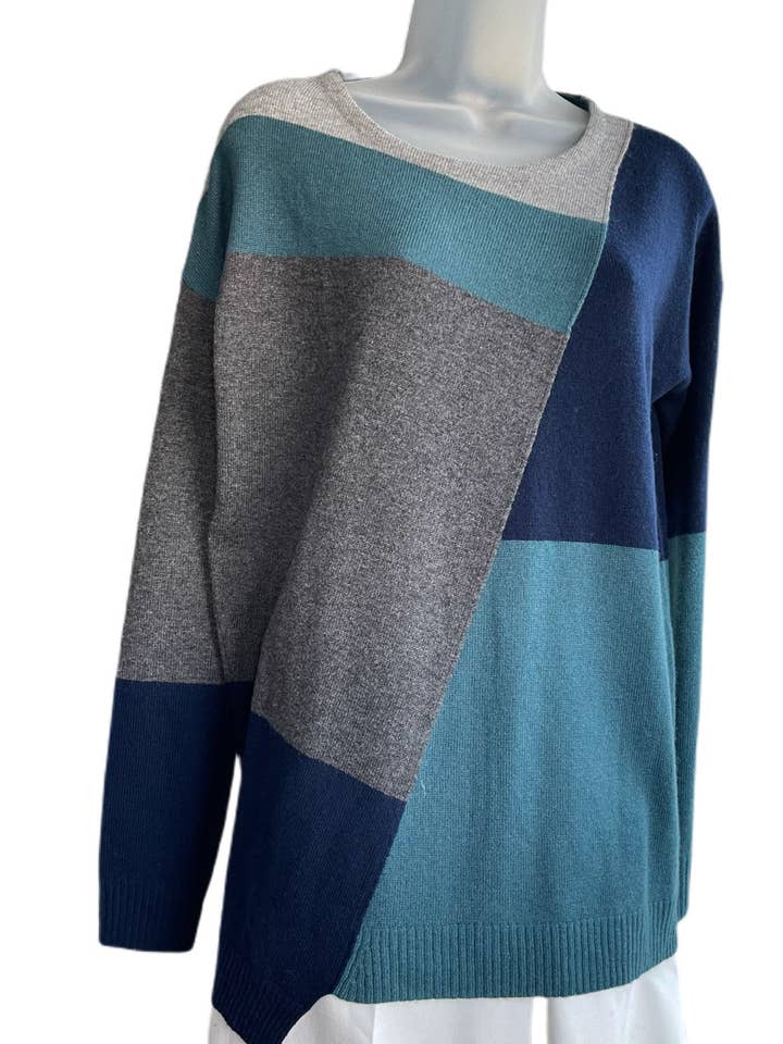 Close-Out Sale Multi-color Block Pullover #C1818 for wholesale by Belford