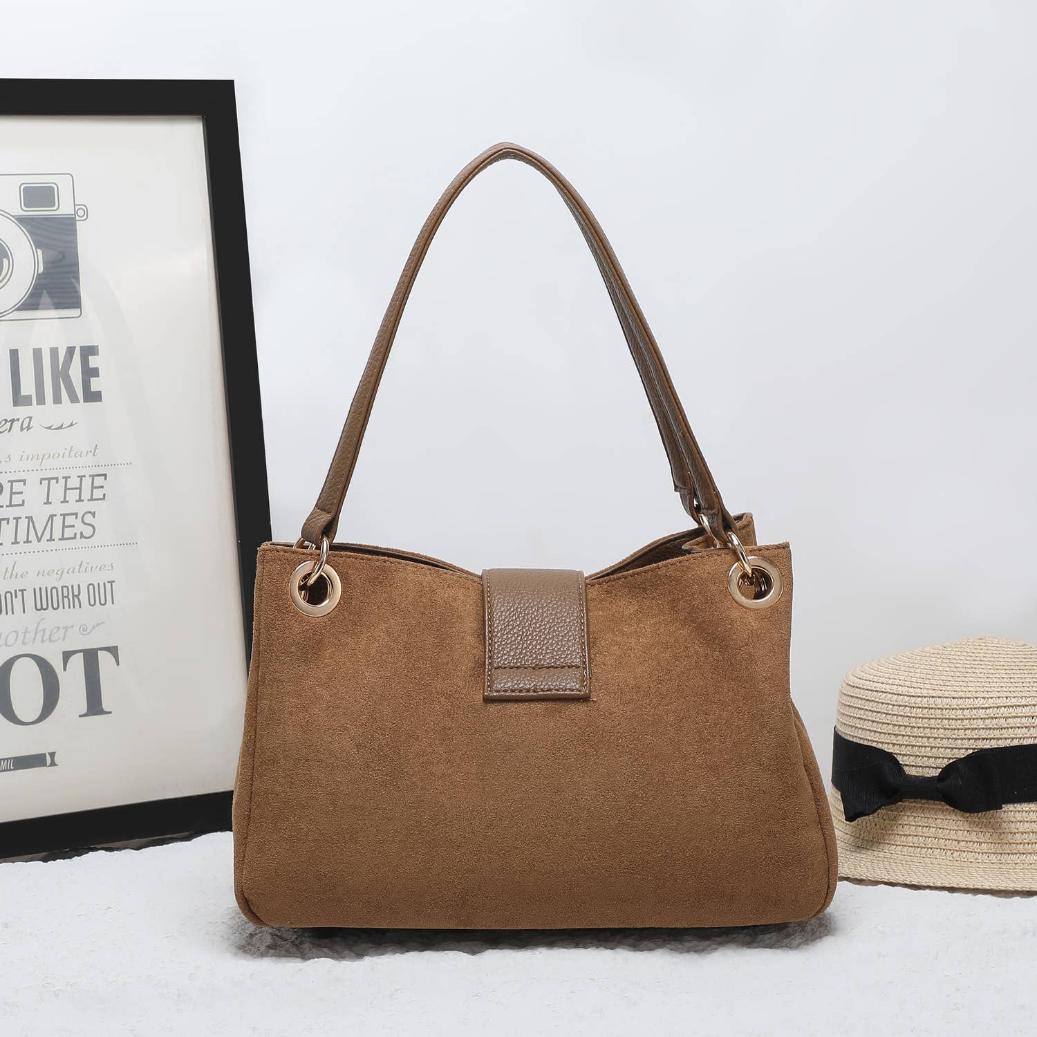 House of Milano - Wholesale Schoudertas - Dames - 25457 Vegan Suède Schoudertas5