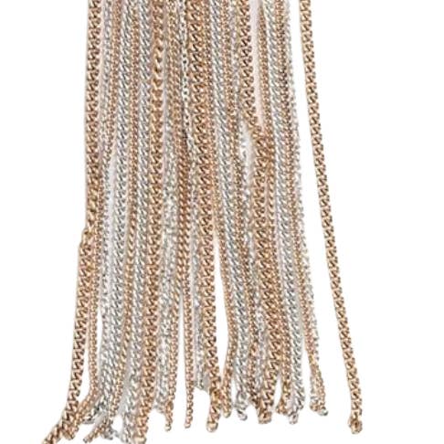 HoopLa – Großhandel Schal – Damen – Redaktioneller Schal Fransen Halskette-Zweifarbig-100% recycelter Stahl4