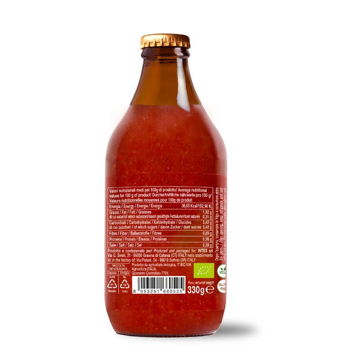 CONVIVIA for italian food lovers - Vendita all'ingrosso Sughi pronti - Salsa pronta di pomodoro ciliegino bio 330g