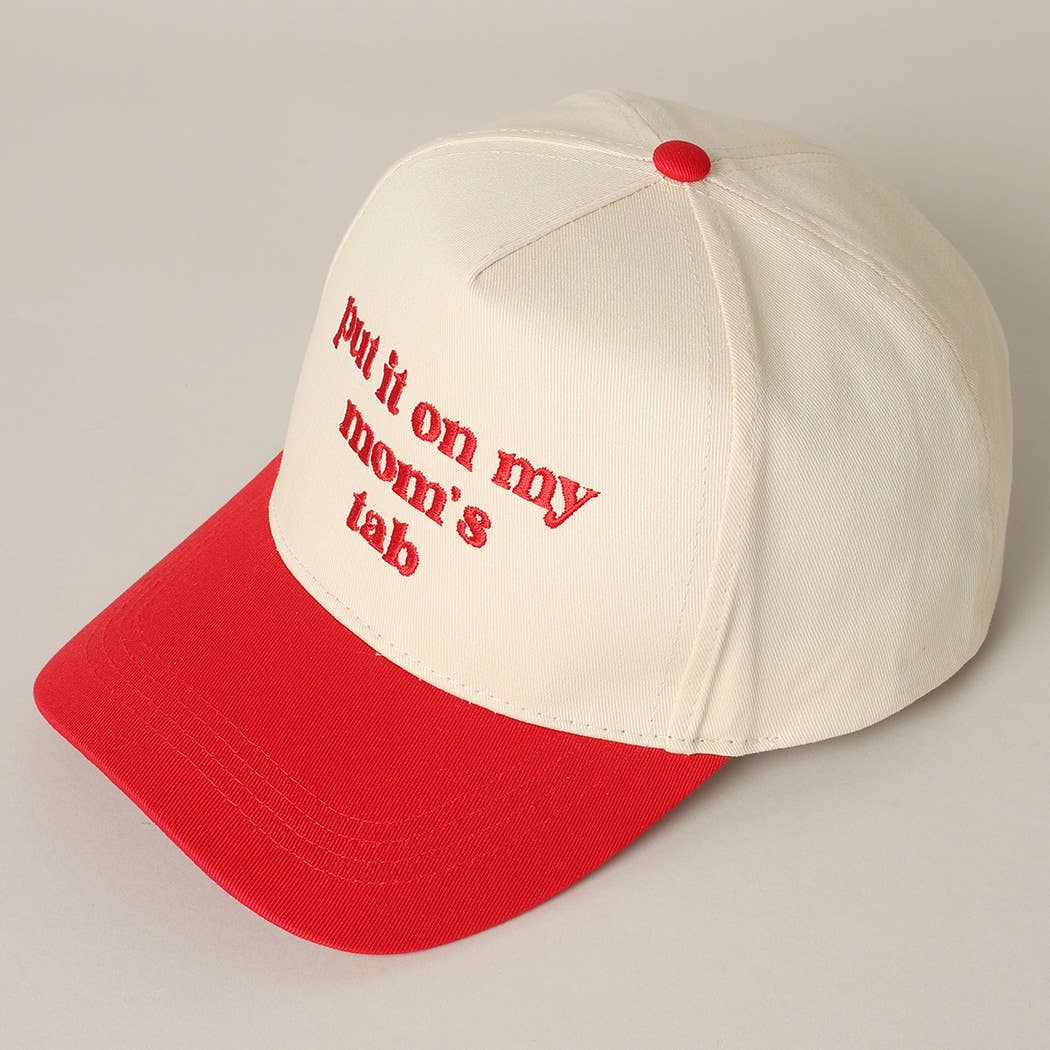 Fashion City - Wholesale Truckerpet - Uniseks - Zet het op de rekening van mijn moeder geborduurde tweekleurige hoed18