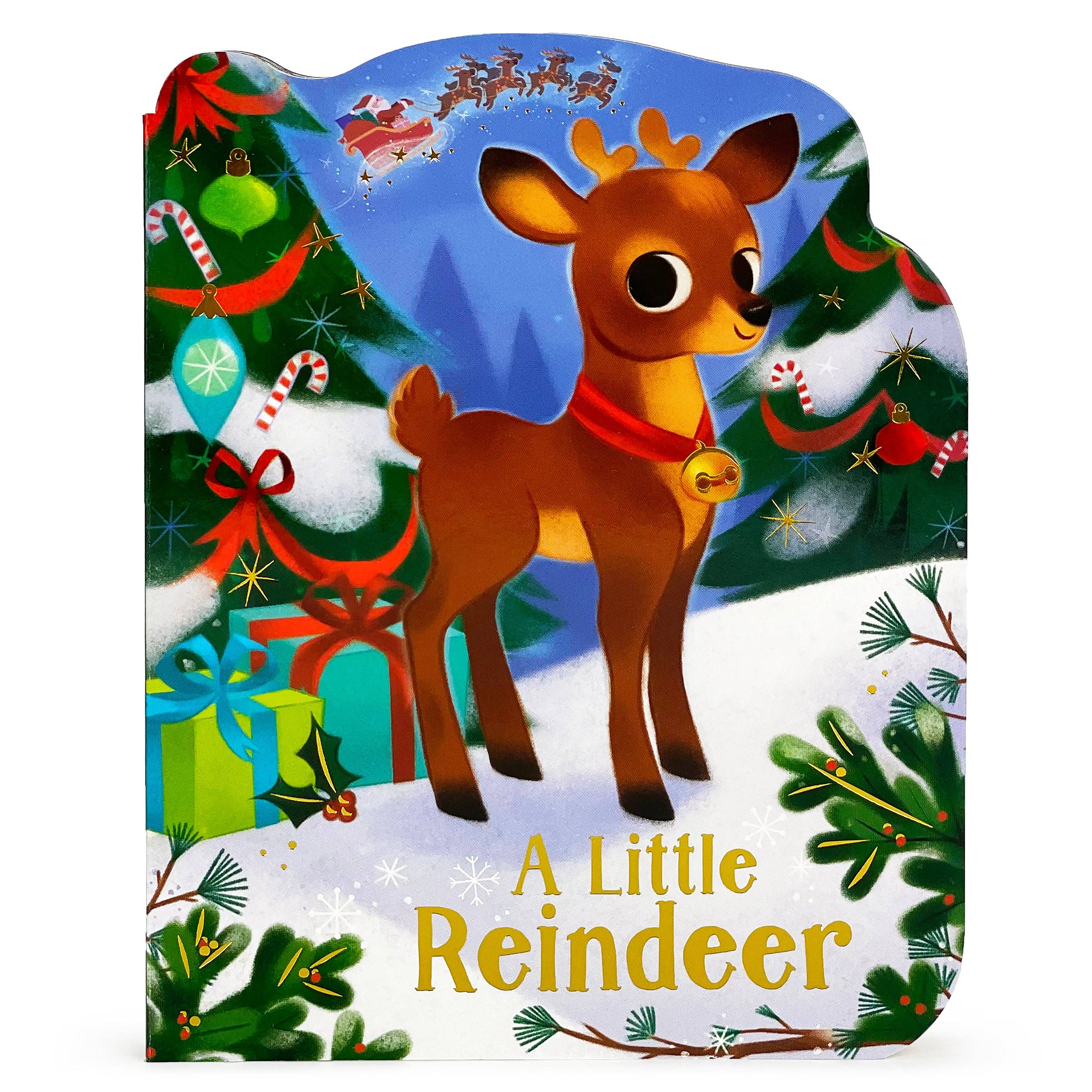 Cottage Door Press - Wholesale Baby & Toddler Book (0-2) - A Little Reindeer Shaped Christmas Board Book0