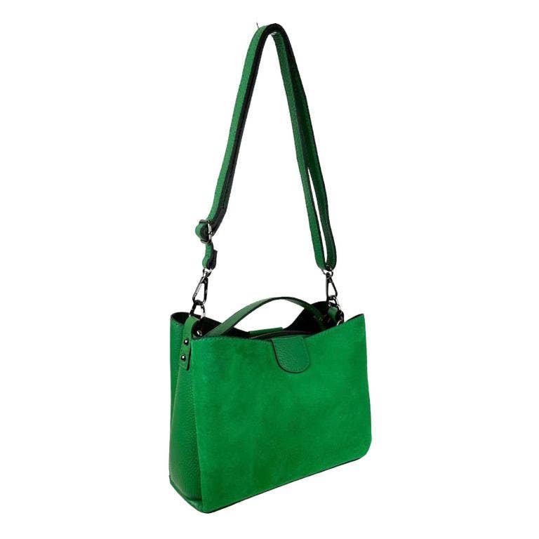 Chenson & Gorett - Wholesale Shoulder Bag - Women's - Women's Handbag with Grain Leather and Suede. Verano0