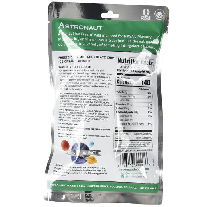 US Toy Company - Wholesale Hard Candy - Astronaut Mint Chocolate Chip Freeze Dried Candy2