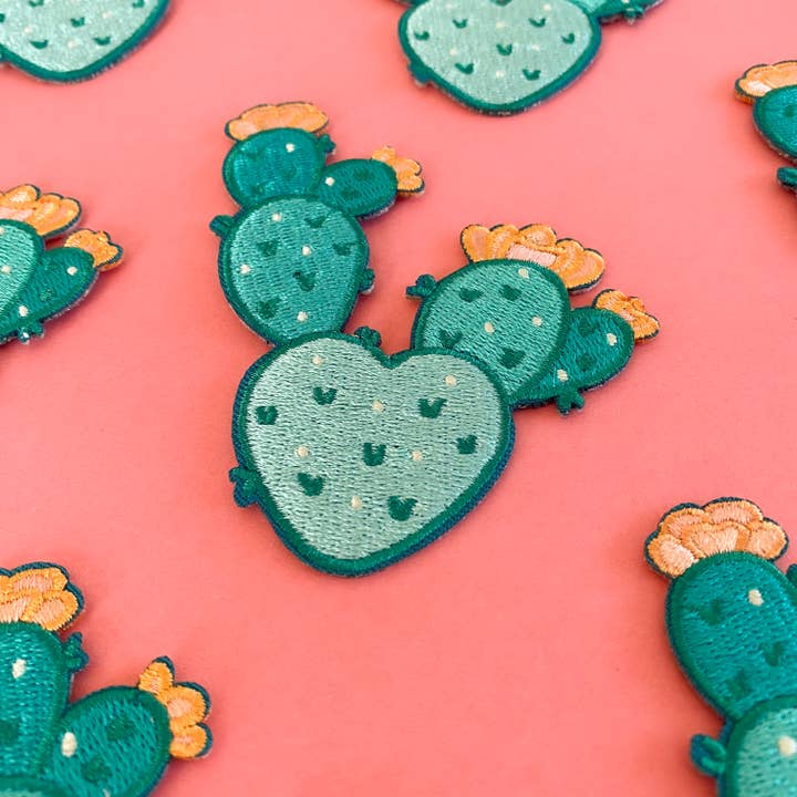 Chelzart - Wholesale Patch - Prickly Pear Cactus Embroidered Patch | Cactus Iron on Patch4