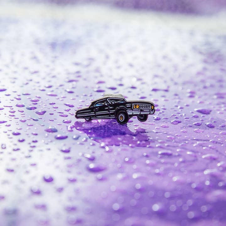 Impala Pin | Lowrider Art | Cadillac Lowrider Pin | Chevy for wholesale by Very Pun Stuff