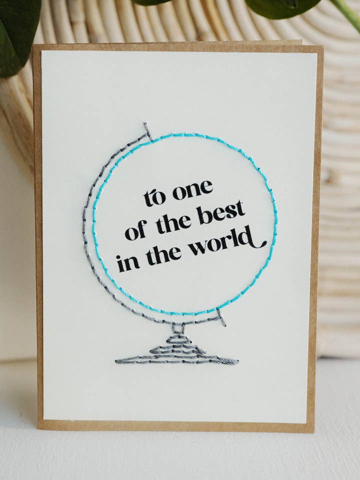 Beste ter Wereld Wenskaart || Individuele Kaart voor wholesale door Rosie's Boutique Haiti