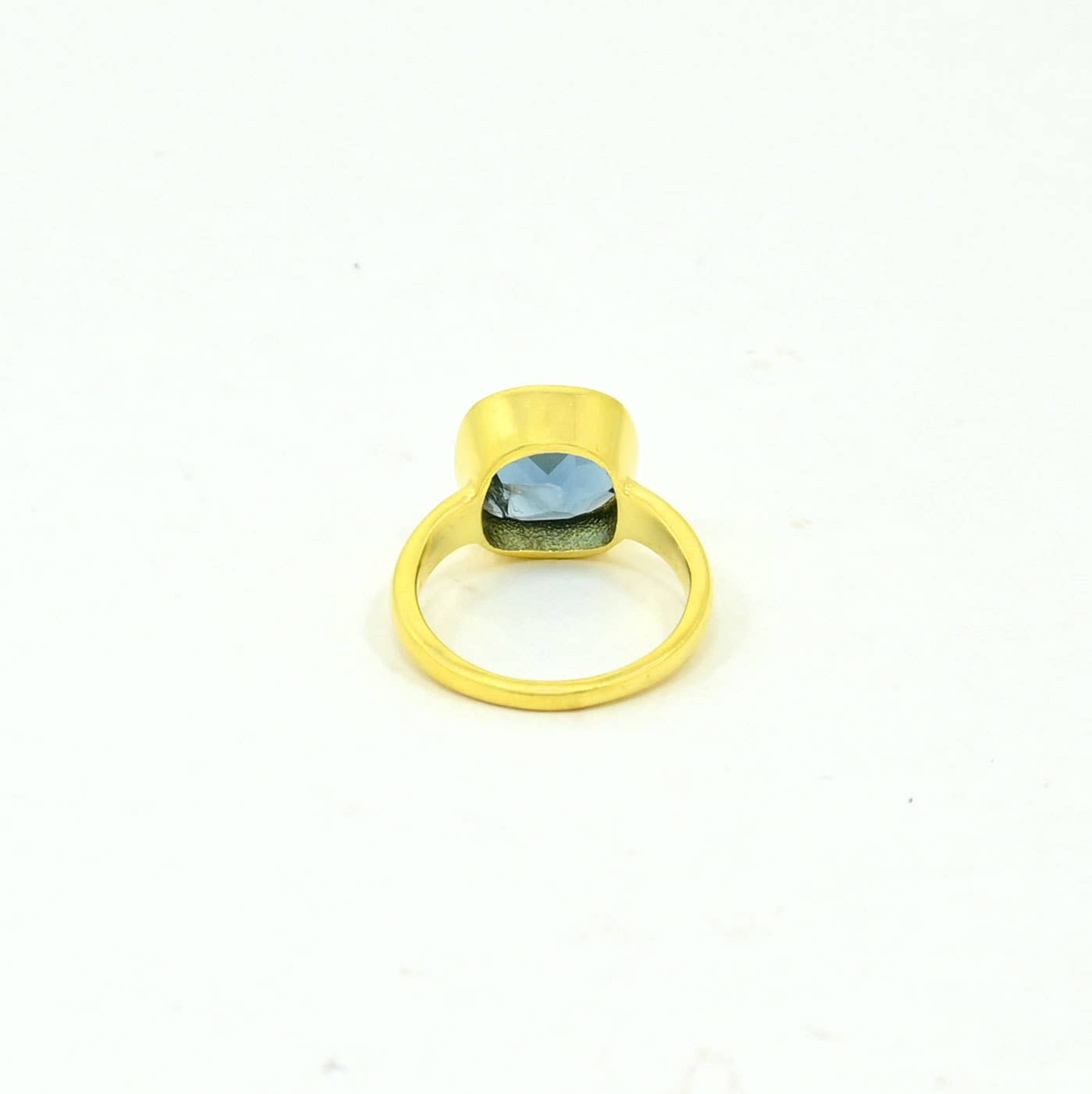 Schmuckoo Berlin - Wholesale Single Stone/Solitaire Ring - Lavinia Ring Gold Plated Silver - Blue Iolite (3 Rings)3