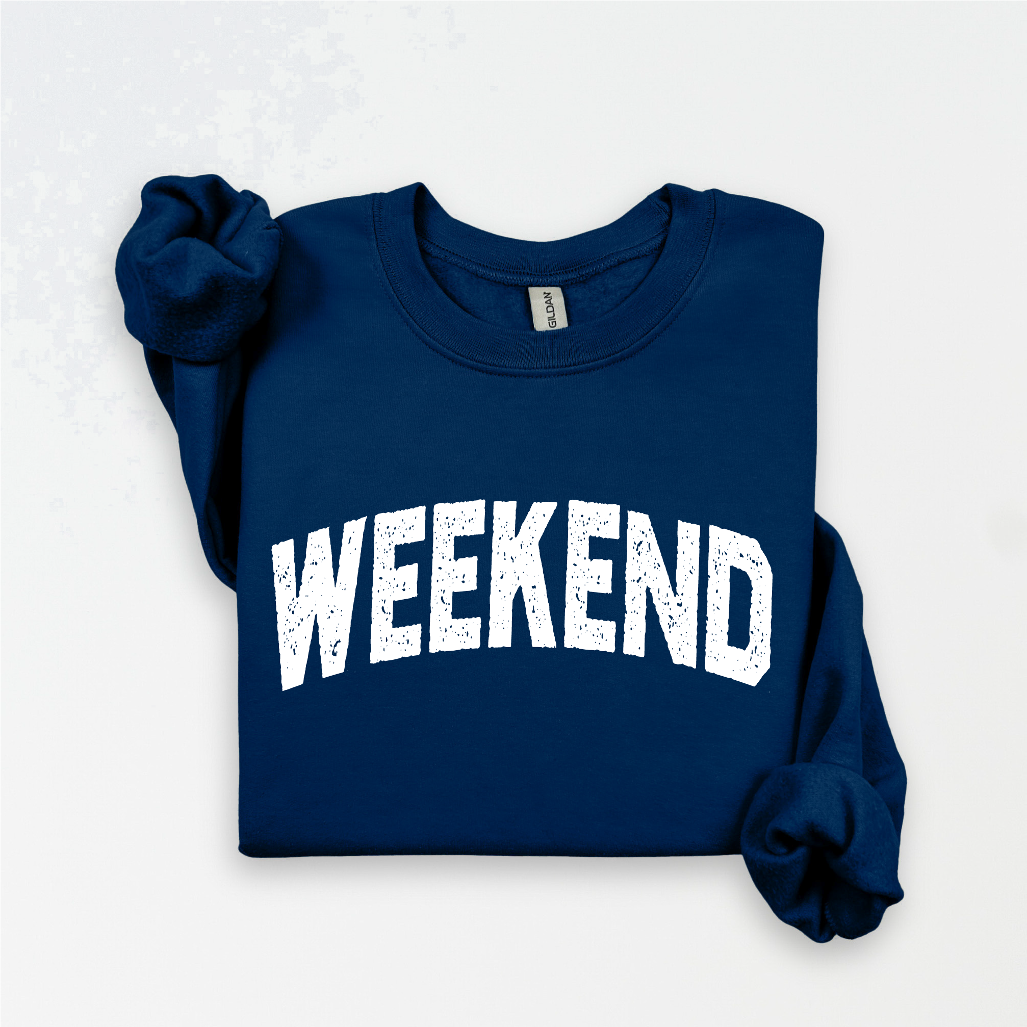 Three Girls Shop - Wholesale Graphic Sweatshirt - Women's - WEEKEND Fleece Graphic Sweatshirt  12