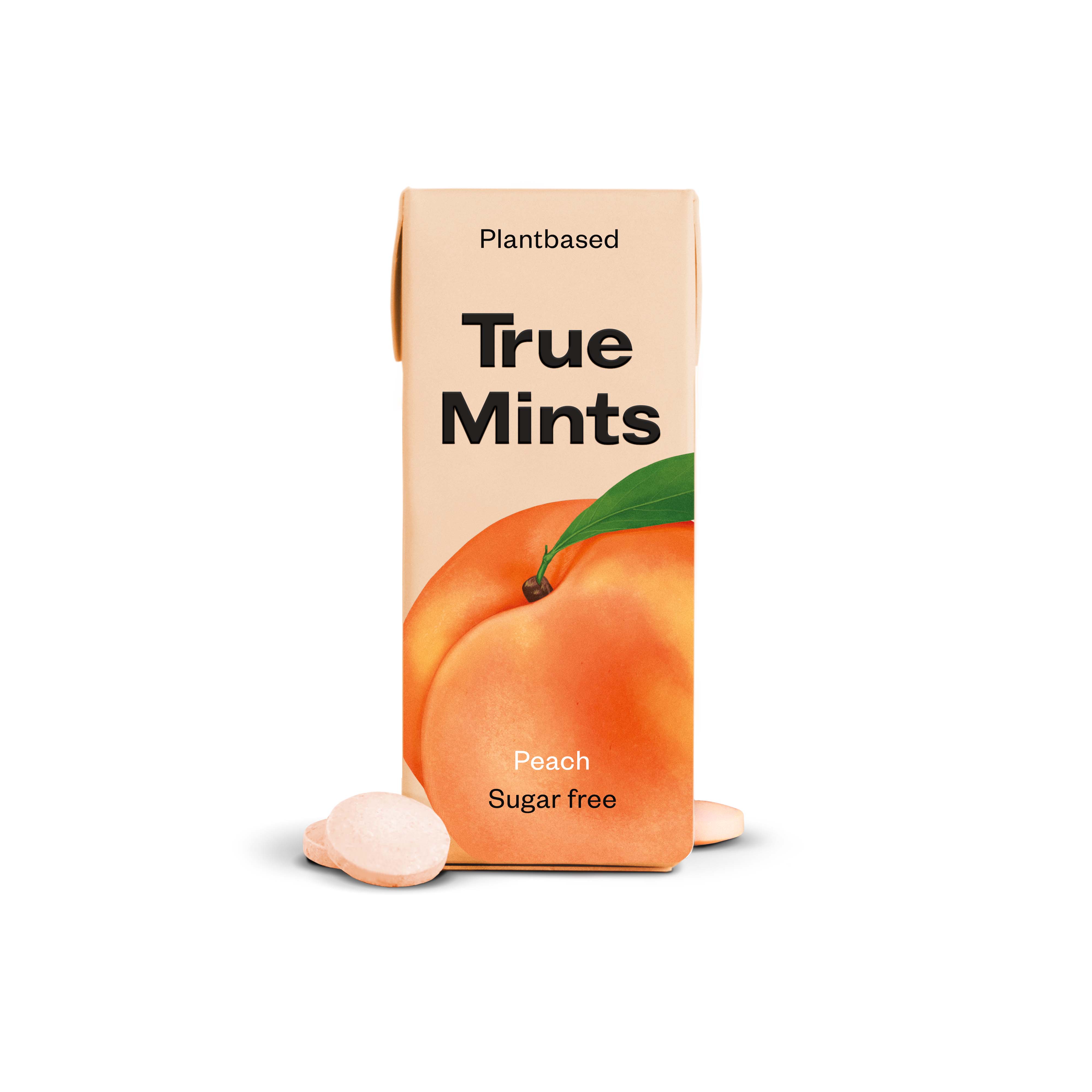 Gourmandise - Wholesale Mints - Plastic free mints Peach flavour True Mints