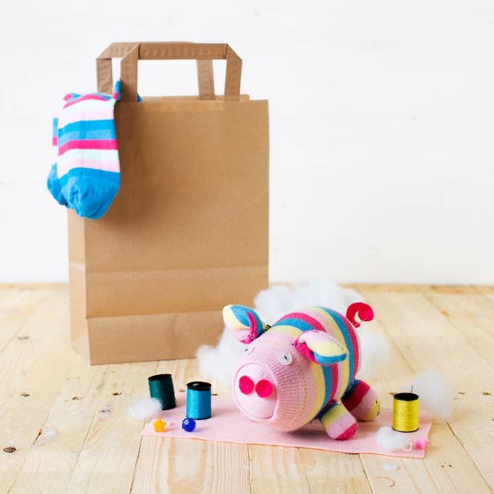 Sock Piggy Craft Kit for wholesale by Sock Creatures