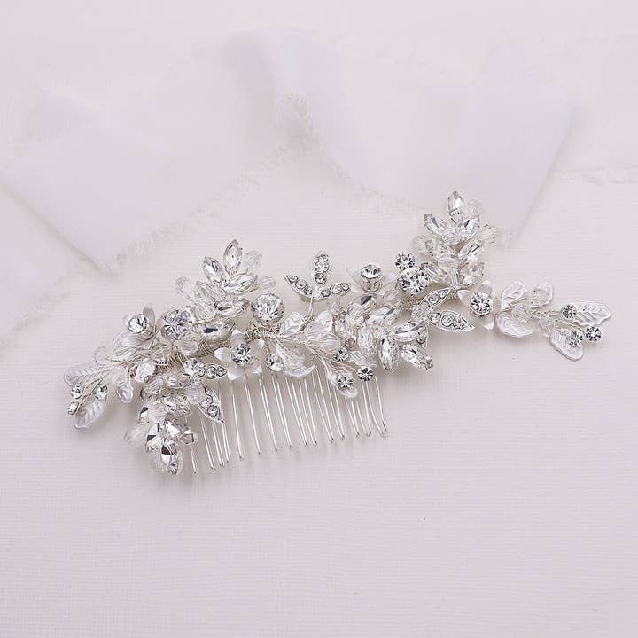 allureweddingjewelry - Wholesale Hair Pin - Halley Crystal Hair Comb