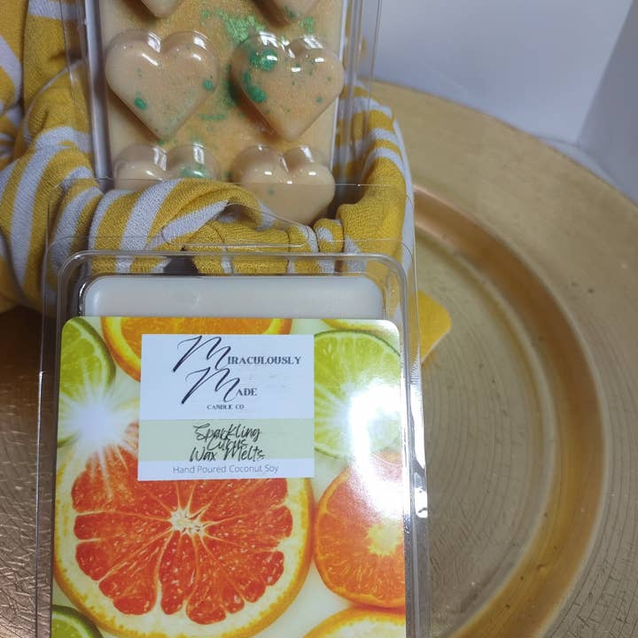 Sparkling Citrus Wax Melts for wholesale by Miraculously Made Candle Co