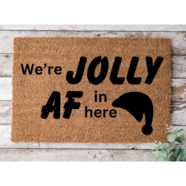 4 Little Dreamers - Wholesale Door mat - Jolly Af Christmas - Door Mat