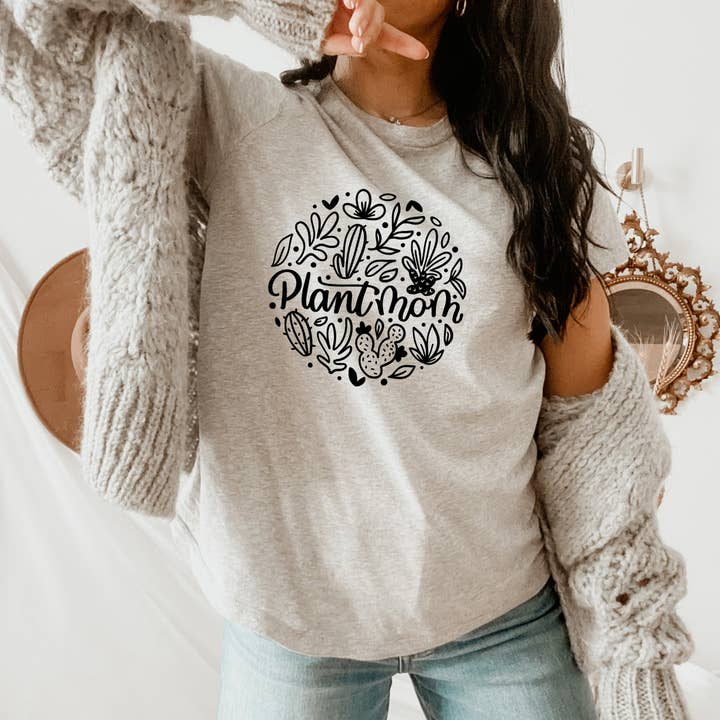 Pflanze Mom Tee für den Großhandel von Peach Closet