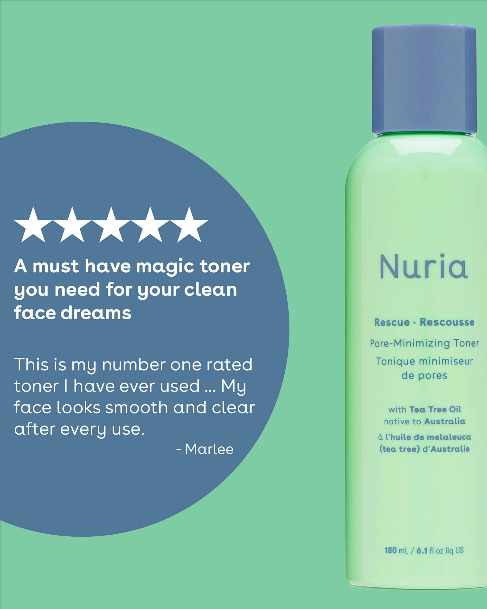 Nuria - Wholesale Facial Toner - Rescue Pore-Minimizing Toner7