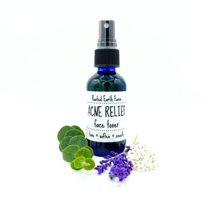 Rooted Earth Farm + Apothecary - Wholesale Facial Toner - Acne Relief Face Toner - 3 Size Options1