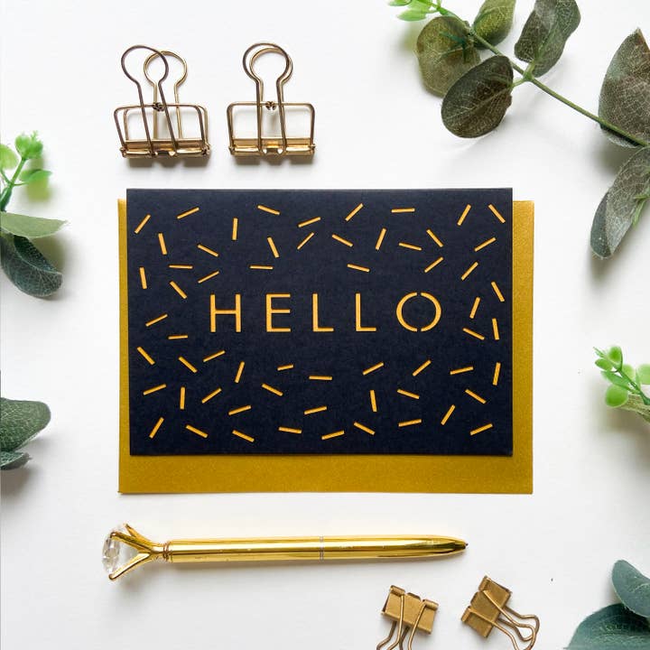 Carte Bonjour, Carte Penser à toi pour la vente par Chow's Stories