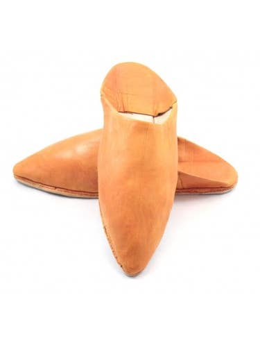 Stylish Orange Leather Pointed Slippers - Comfortable for wholesale by Bohemia Wholesale