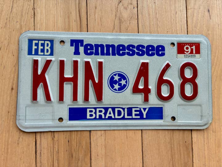 1991 Tennessee Bradley County License Plate for wholesale by RusticPlates
