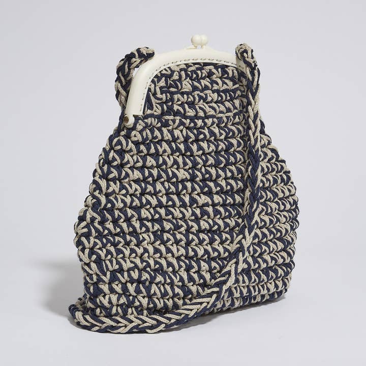 "Kiss Me Mama" vintage-stil virkad väska för wholesale av The Mama Made