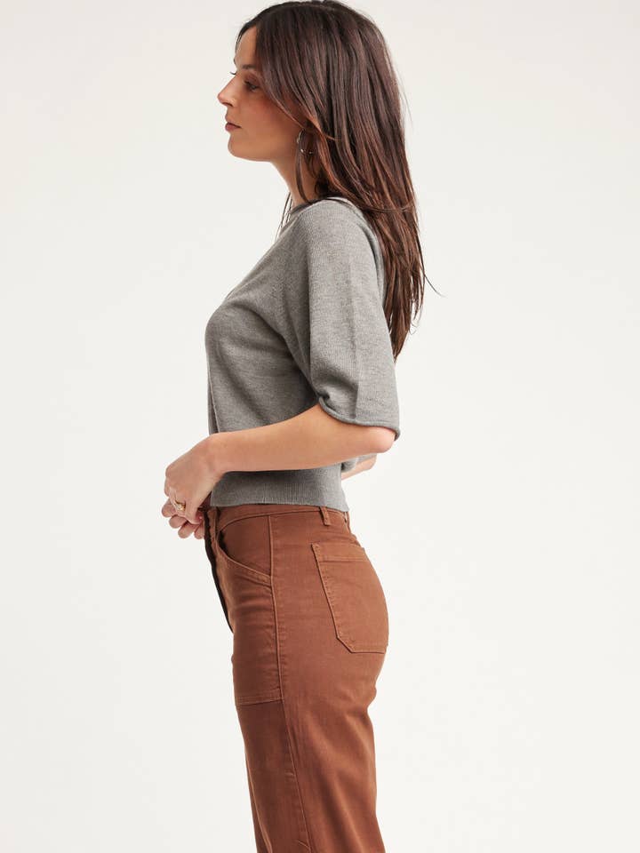 Heather Grey Kinsley Sweater for wholesale on Faire1