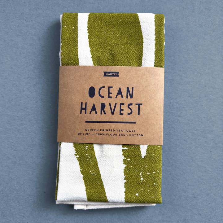 Tea Towel Ocean Harvest – Wholesale for wholesale by Kautzi Illustrations