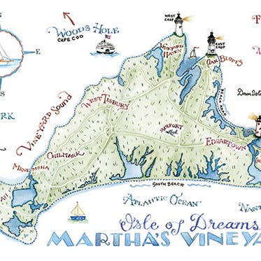 Isle of Dreams Post Card for wholesale by Susan Branch Studios