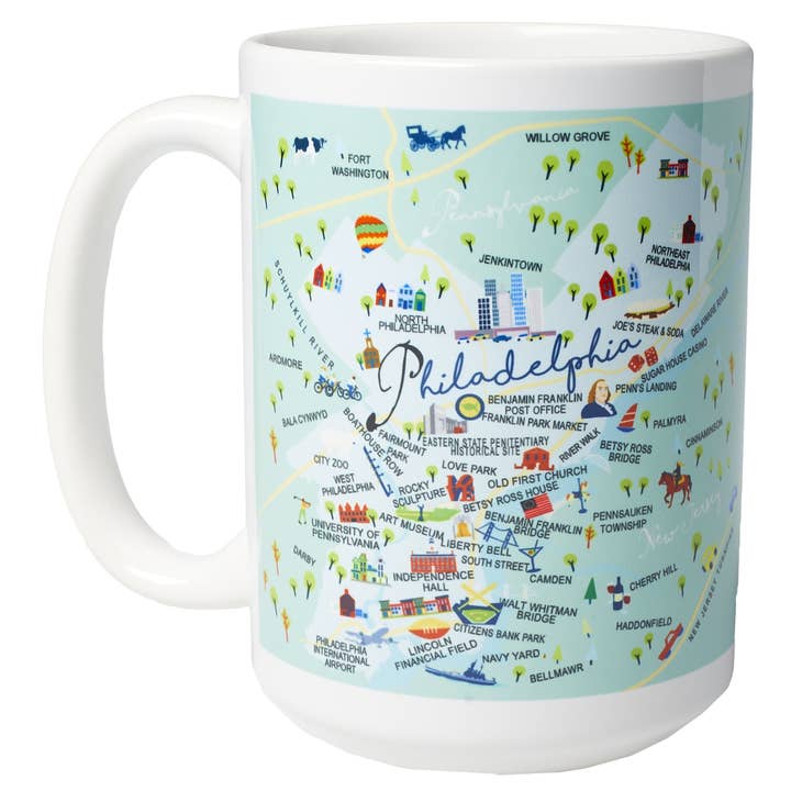 Galleyware - Wholesale Coffee Mug - Philadelphia 15-oz. Ceramic Mug