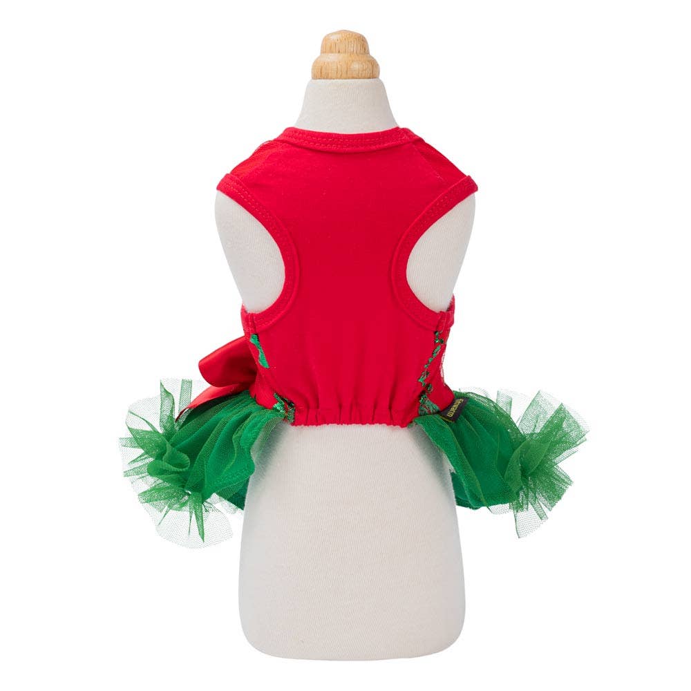 Red Christmas Tree Dog Tutu Dress for wholesale on Faire2