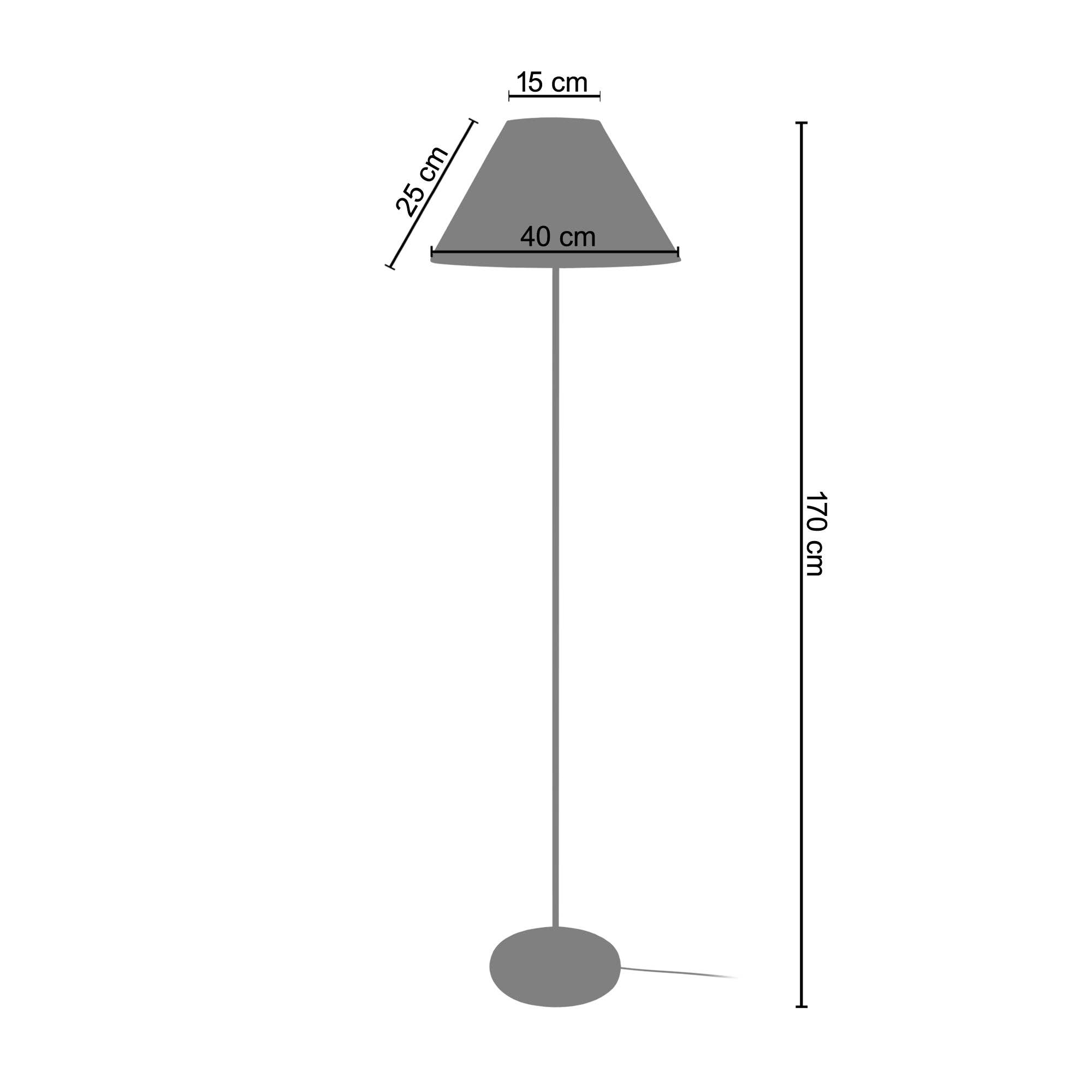 Tosel Shop - Wholesale Accent/Desk Lamp - KUNAGI - Orange Metal Straight Floor Lamp1