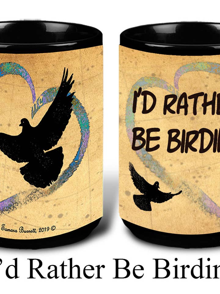 Tazze per uccelli My Fedele Friends I'd Rather Be Birding per la vendita all'ingrosso da parte di Pet Gifts USA, LLC