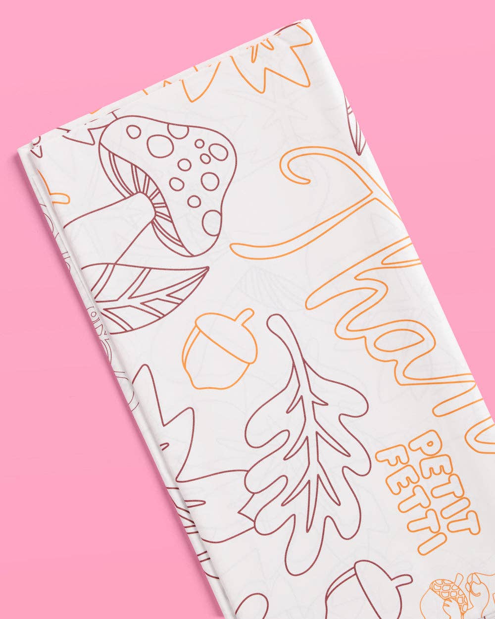 Petit Fetti - Wholesale Coloring Tablecloth - Kids & Baby - Give Thanks Paper Tablecloth - coloring tablecloth4