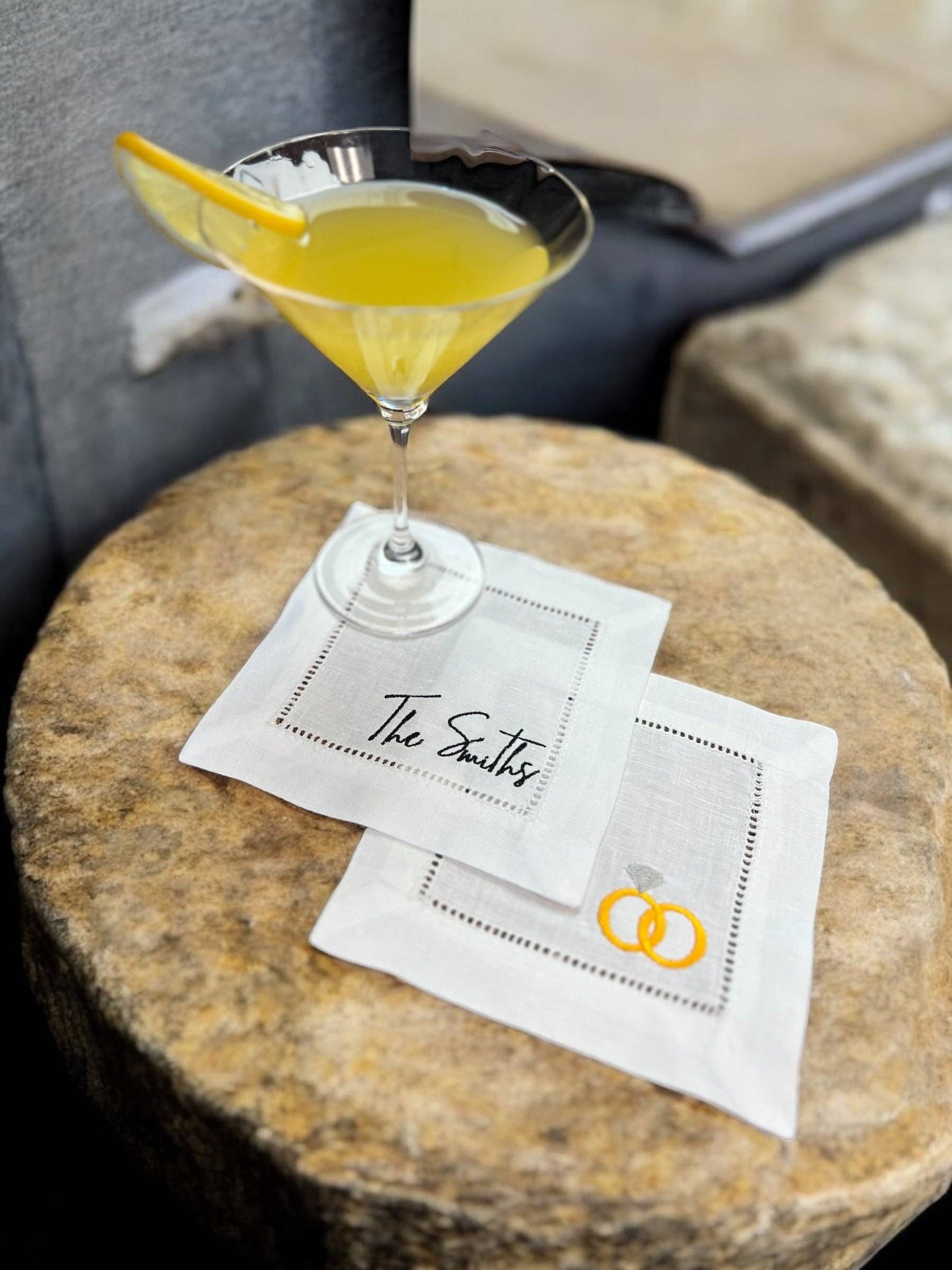 Amanda Rose Thread Co – Guardanapo e pano de jantar por atacado – Guardanapos de Cocktail Bordados Casamento3