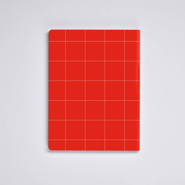 nuuna - Wholesale Notebook - Break The Grid Red - Notebook L light | 82 creative grids6
