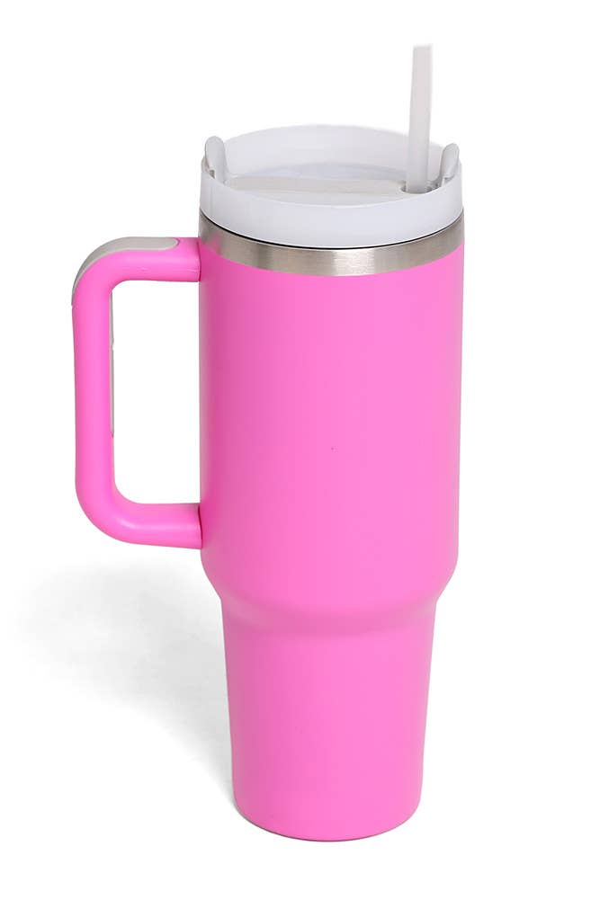 Hana - Venta al por mayor Vaso termo - Vaso con mango de 40 oz de color liso25